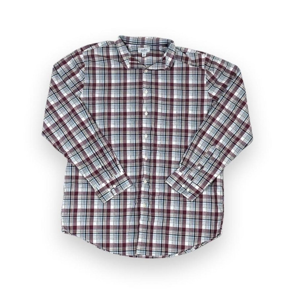 Plaid Button Down Mens Tall Croft & Barrow